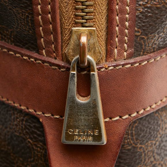 Celine Macadam Tote Bag Handbag Brown PVC Women's CELINE - Picture 7 of 11